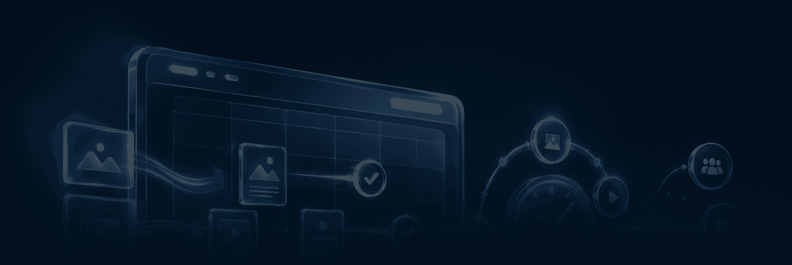 خدمة إدارة محتوى وسائل التواصل الاجتماعي - خلفية كاف