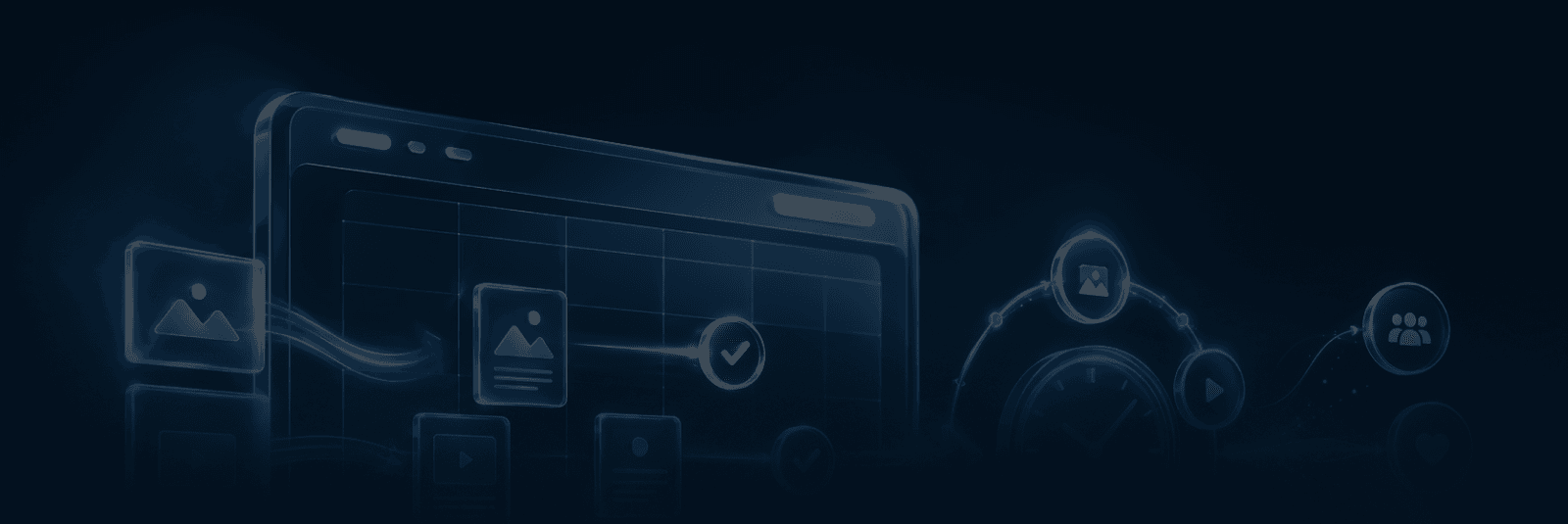 خدمة إدارة محتوى وسائل التواصل الاجتماعي - خلفية كاف