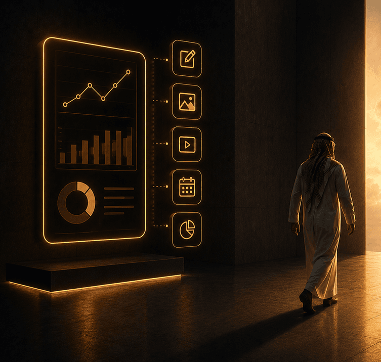إدارة وسائل التواصل وبناء حضور يومي مستمر لعلامتك التجارية
