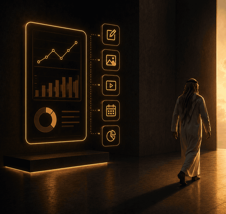 إدارة وسائل التواصل وبناء حضور يومي مستمر لعلامتك التجارية